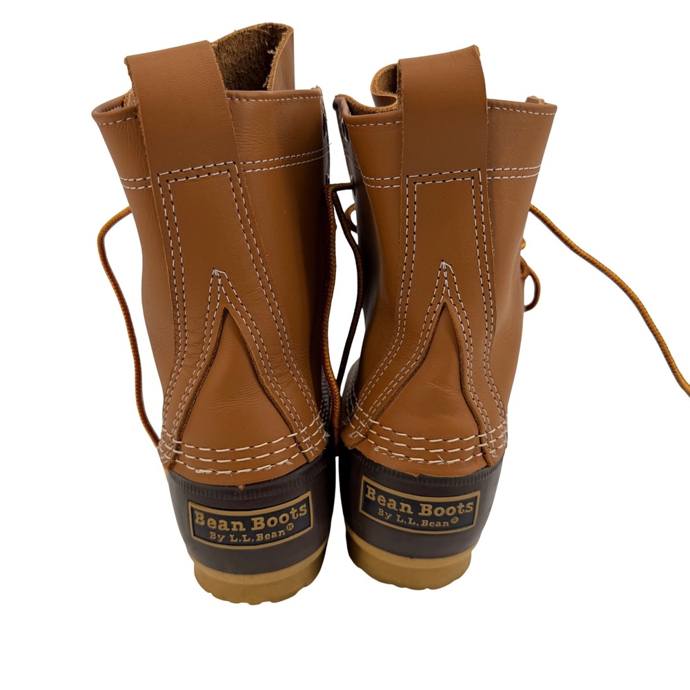L.L. Bean Bean Boots Women 6M Tan Brown Waterproof Duck Boots USA Made Gorpcore